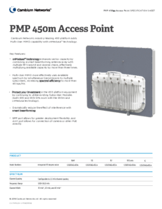 cambium networks spec PMP 450m thumb