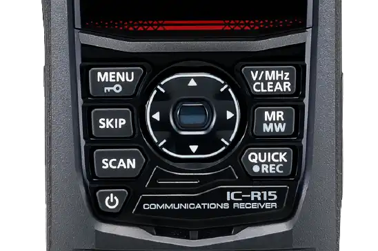 icom_ic-r15_tastiera